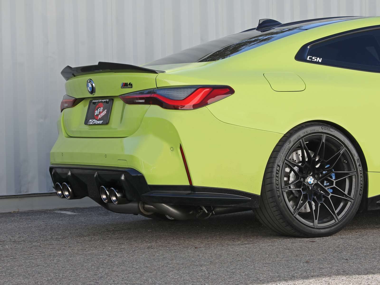 aFe Power 3 IN to 2-1/2 IN MACH Force-Xp Stainless Steel Cat-Back Exhaust System Polished Fit BMW M3/M4 (G80/82) 21-22 L6-3.0L (tt) S58 49-36351-P