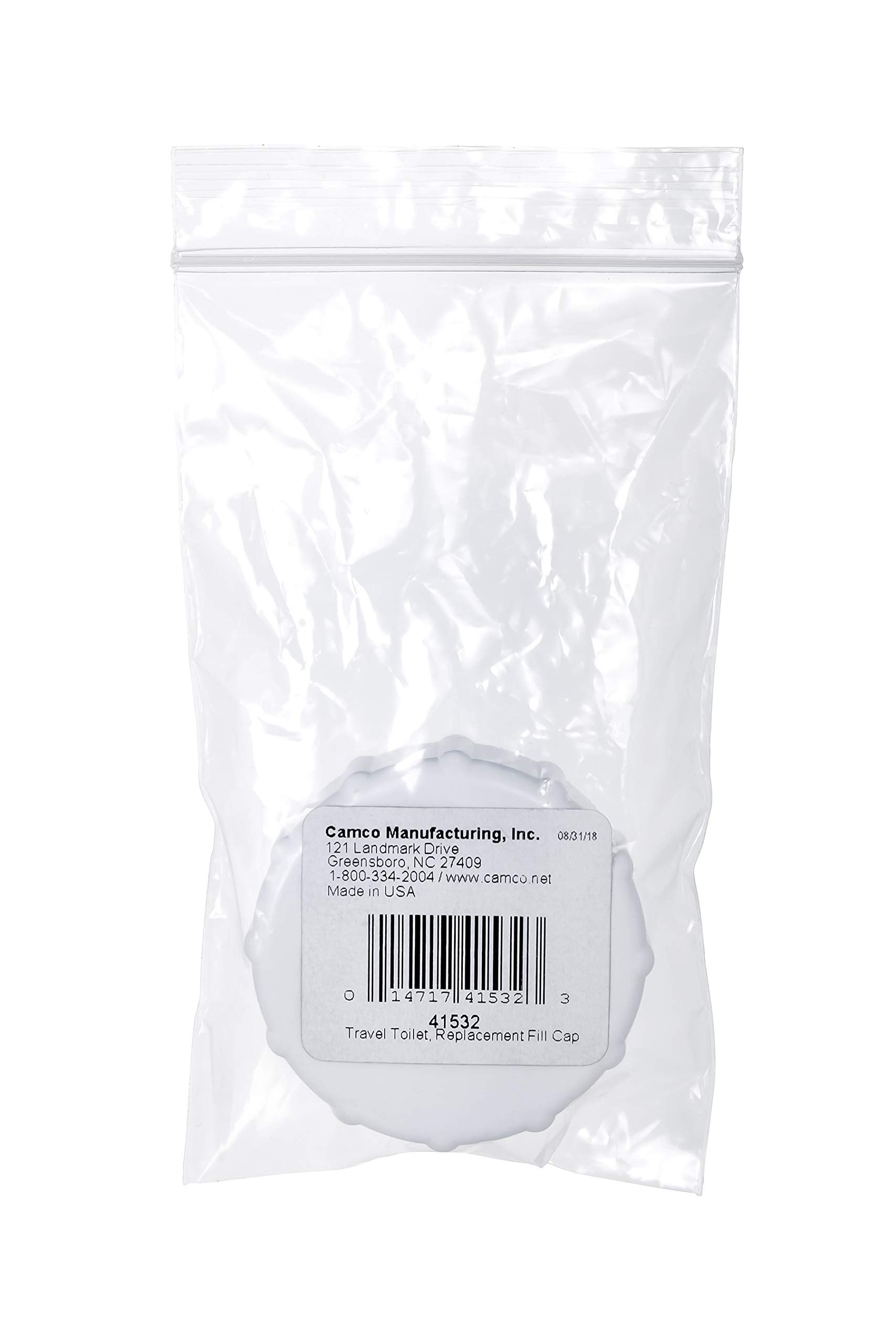 Camco Fill Cap Replacement for Use with Camco Premium Travel Toilets (Models 41535, 41544) - Creates a Tight Seal to Prevent Water Leaks (41532)