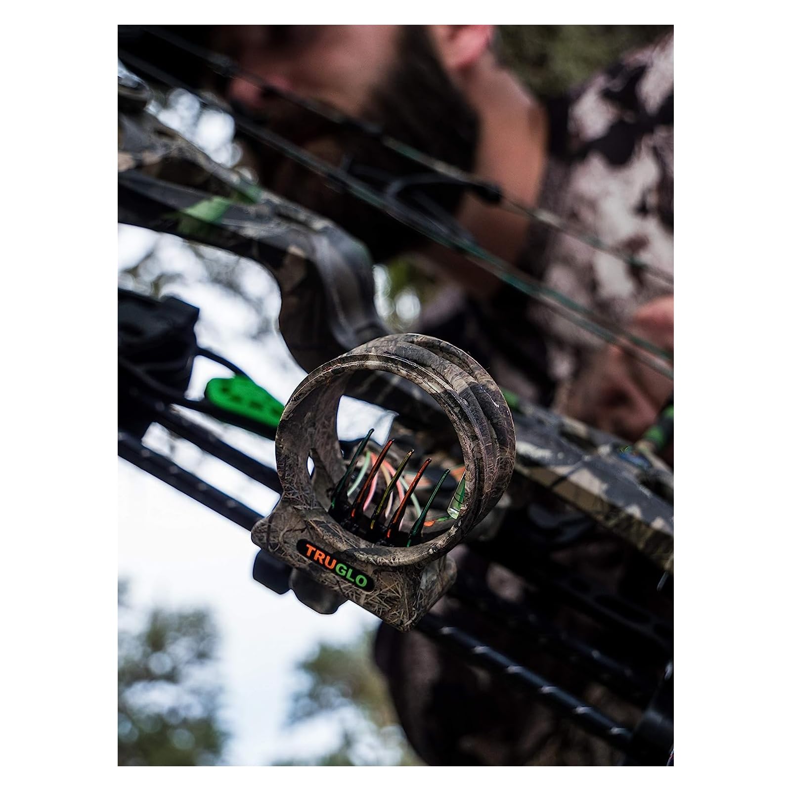Carbon XS Xtreme TRUGLO Ultra-Lightweight Carbon-Composite Bow Sight, Realtree Xtra Camo