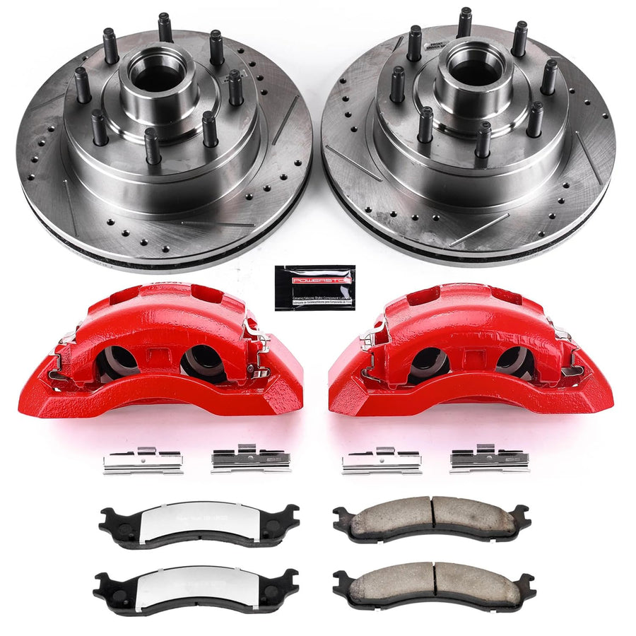 Power Stop Z36 KC5088A-36 Truck & Tow Front Brake Kit-Brake Rotors, Brake Pads & Calipers