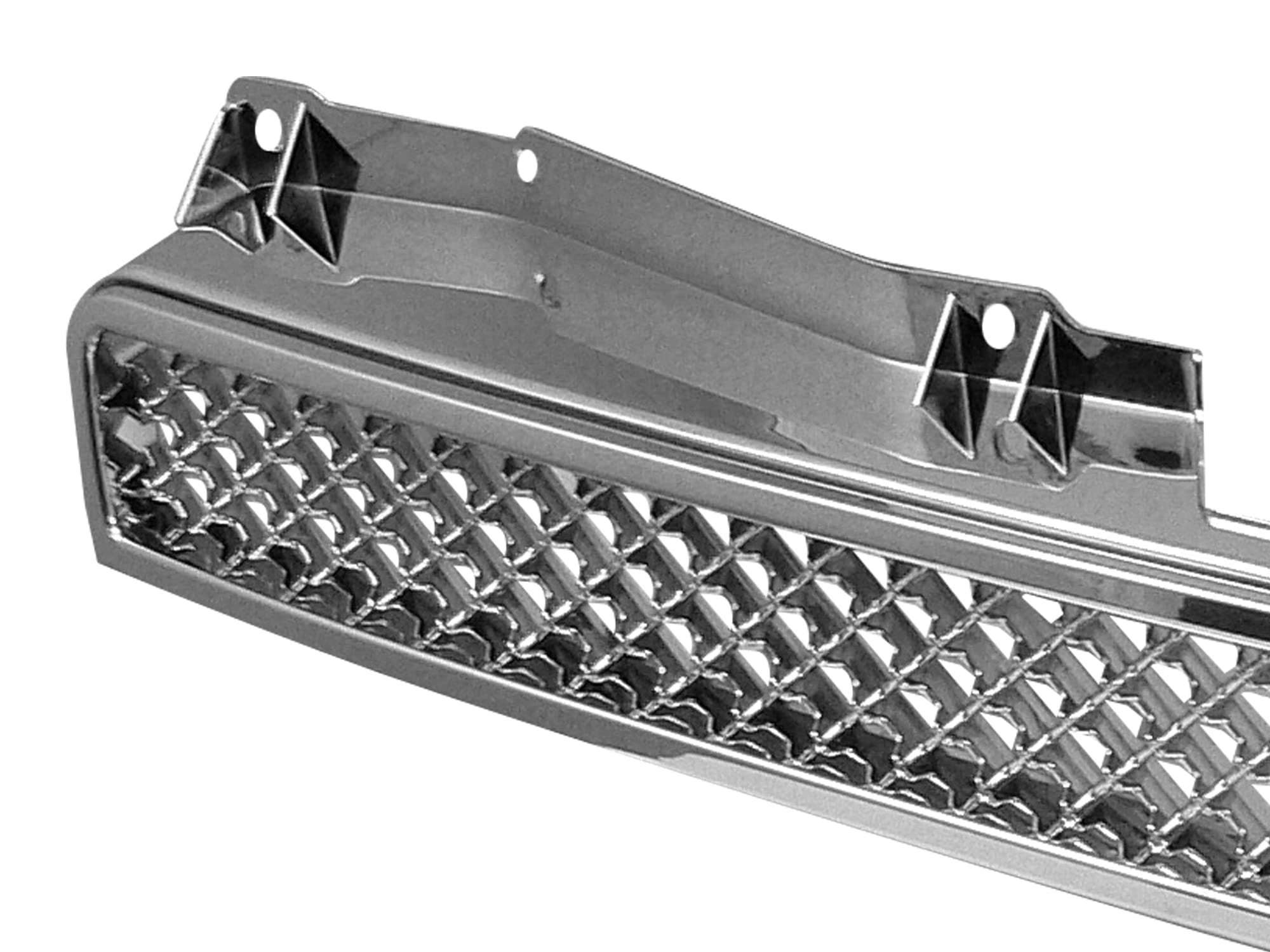 7147430 Armordillo USA Chrome Mesh Front Hood Grille Fits 2007-2014 Chevy Tahoe