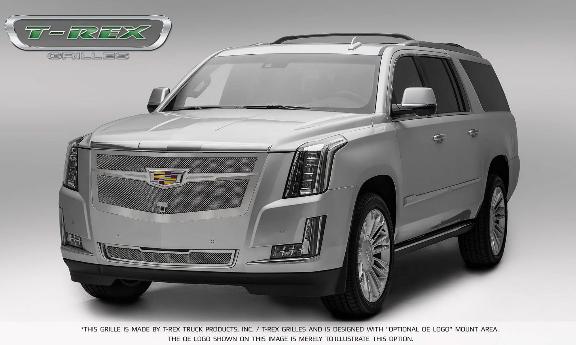 Upper Class Series T-Rex Grilles 2015i-2020 Escalade Bumper Grille, Chrome, 1 Pc, Replacement - PN #57181, Polished