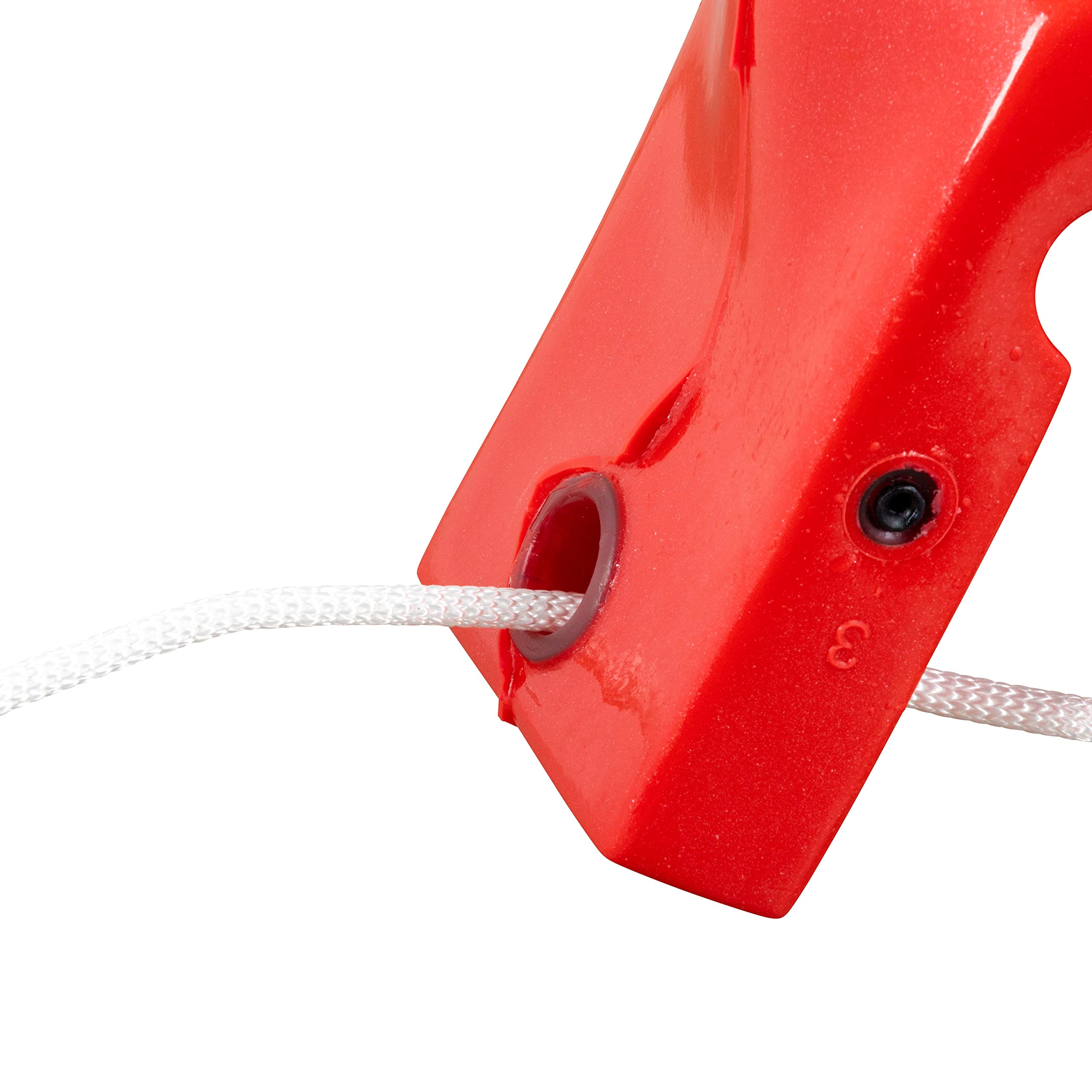 Taylor Made Buoy for Watercrafts Personal, Hook Under Quick Attachment, Flexible Shape, Inflation Valve, Suction Cup and Securing Line Included, for Use at Low Speed or Docking, Red – 2020108224