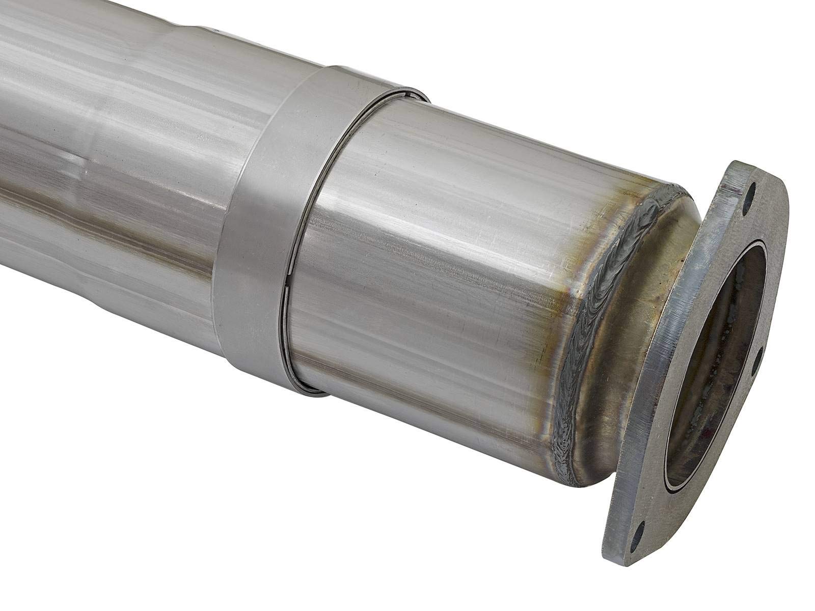 ATLAS aFe Power 49-03090-P 5" DPF-Back Aluminized Steel Exhaust System with Polished Tip, 1 Pack