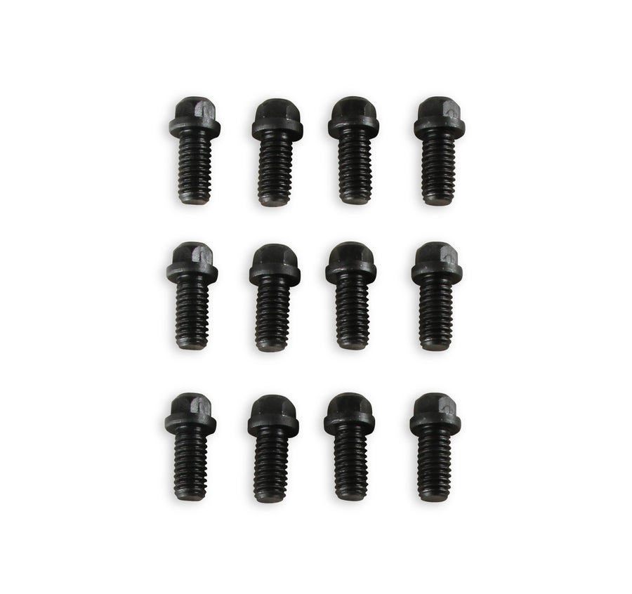 Header Bolts Mr. Gasket,3/8-16X3/4, Black
