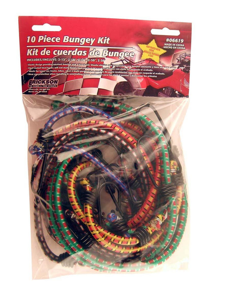 Multiple Length Erickson 06619 Bungey Cord Assortment, (Pack of 10)