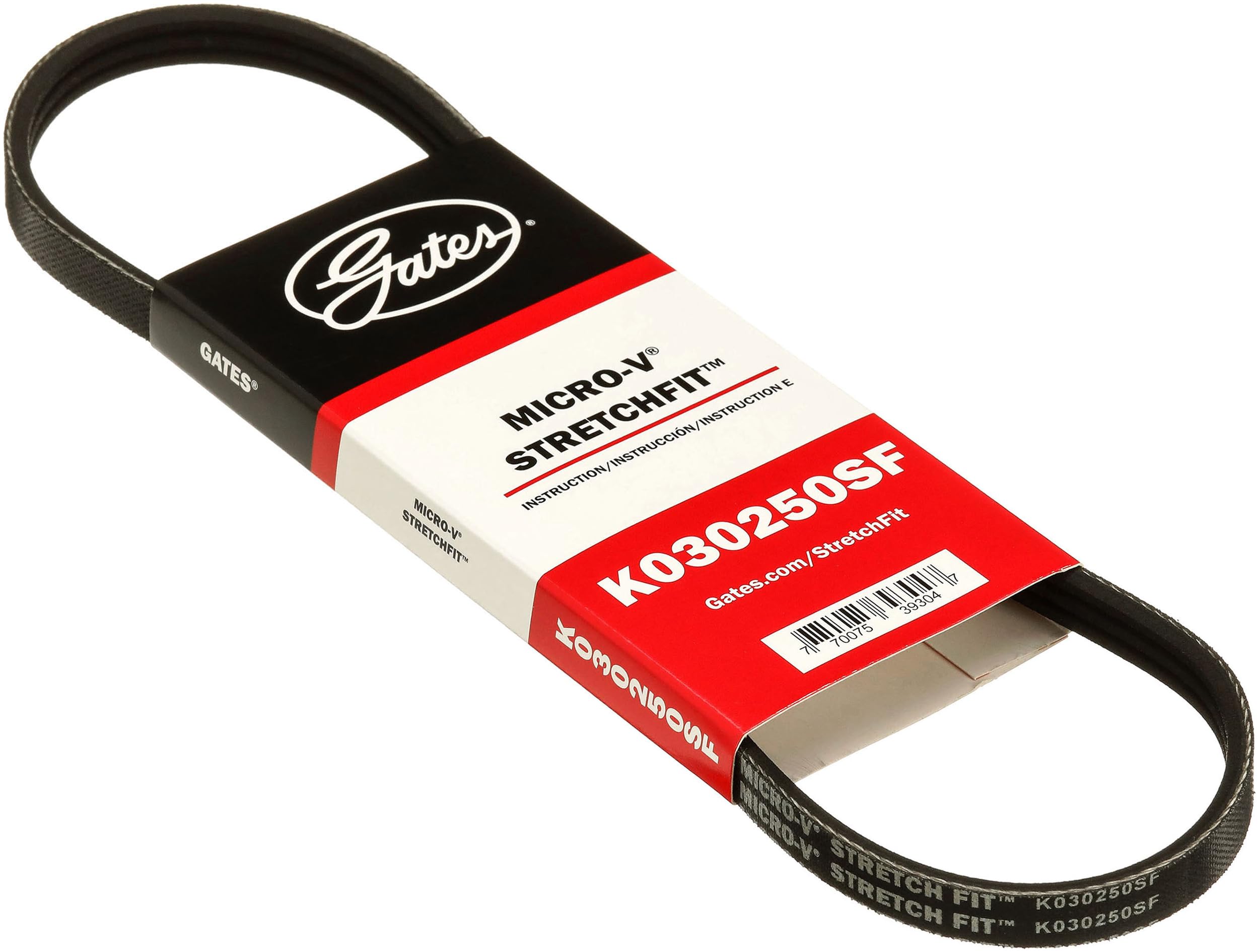 Gates Stretch Fit K030250SF Micro-V Serpentine Drive Belt