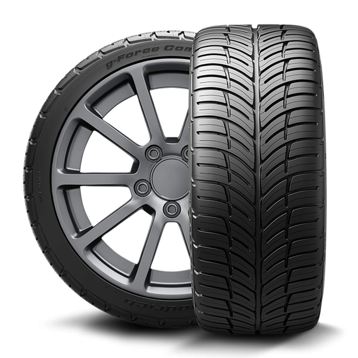 G-Force Comp-2 A/S Plus BFGoodrich All-Season Radial Car Tire for Ultra-High Performance, 225/55ZR16 95W