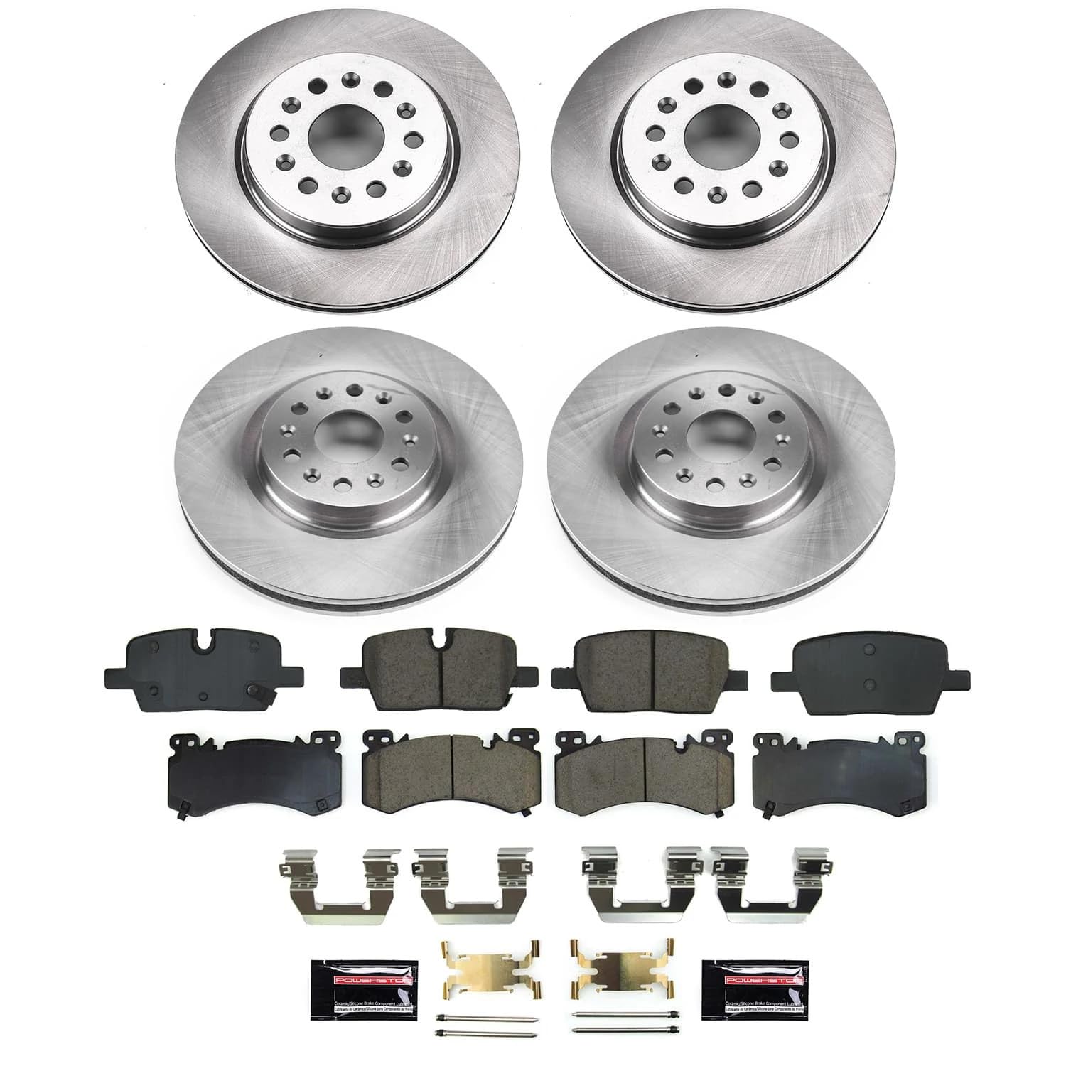 POWERSTOP Stock Replacement Brake Pads and Rotors Front and Rear Brake Kit Autospecialty For Cadillac XT6 2022 [Vehicle Specific]