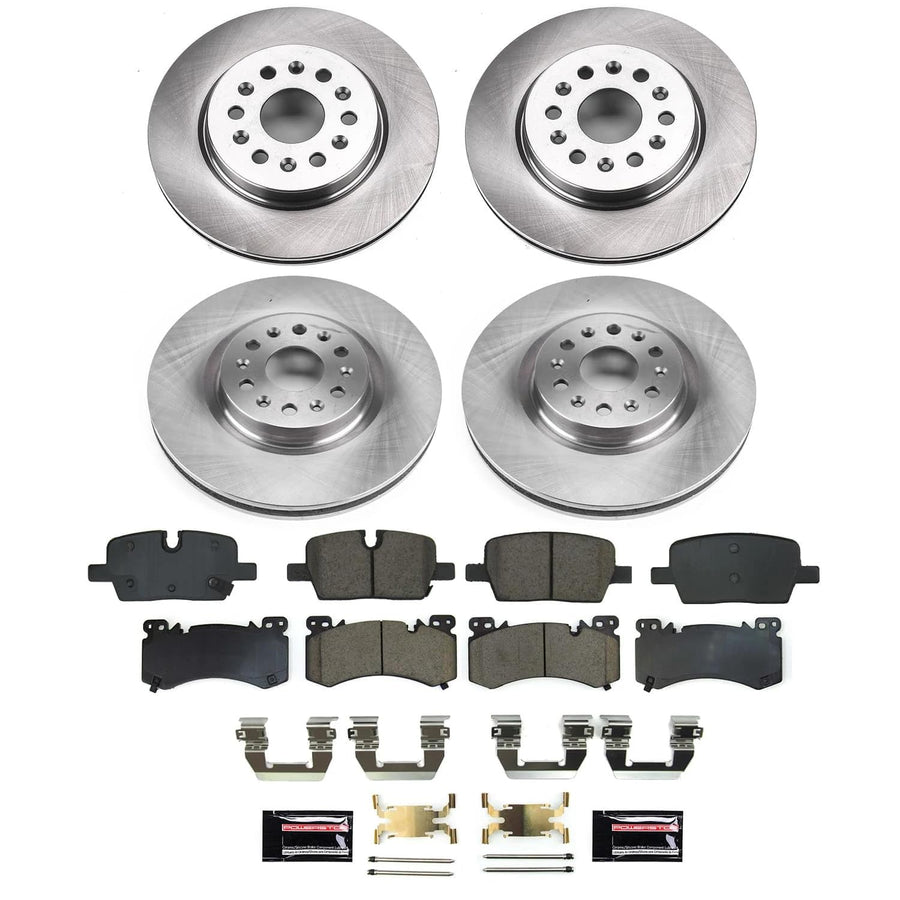 POWERSTOP Stock Replacement Brake Pads and Rotors Front and Rear Brake Kit Autospecialty For Cadillac XT6 2022 [Vehicle Specific]