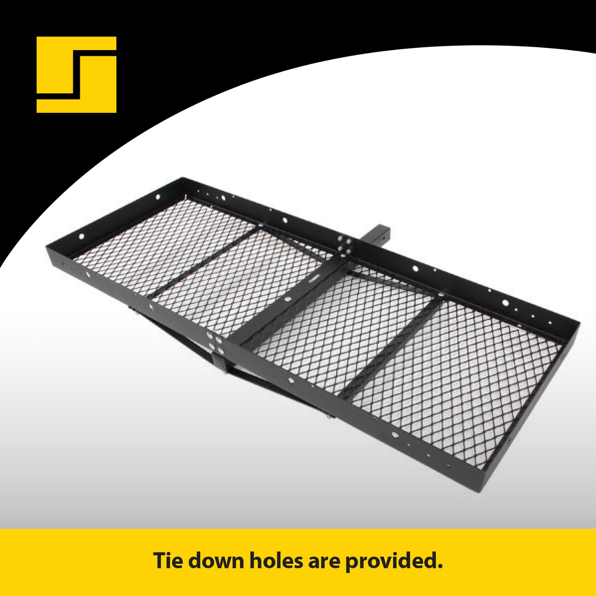 Cargo Carrier Stromberg Carlson CC-100 - 23" x 60" RV Cargo Caddy - Trailer Caddy for RVs and Campers - Hitch Cargo Carrier Fits 2" Receiver - Supports Up to 500lbs of Cargo