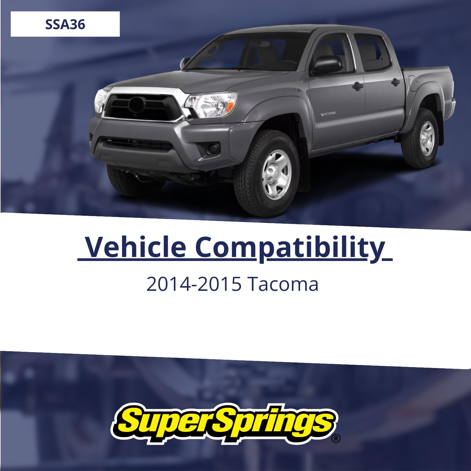 SuperSprings SSA36 for Toyota Tacoma, Black