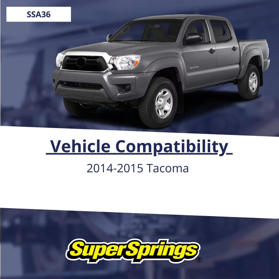SuperSprings SSA36 for Toyota Tacoma, Black