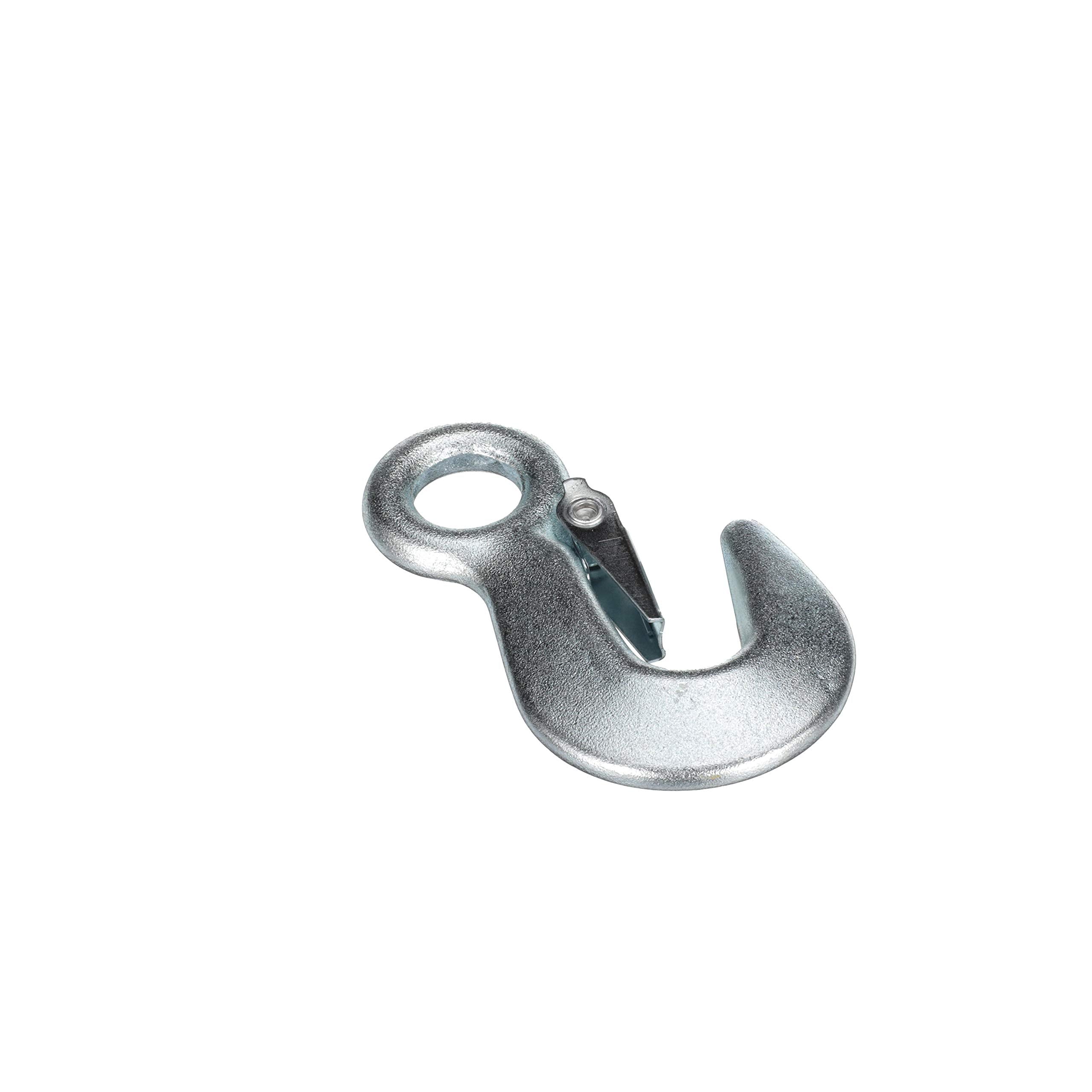 Utility Snap Hook Attwood 7640-3 — Heavy-Duty, Spring-Loaded Closure, Zinc-Plated Steel, 4 in. Long, 5/8-In. Ring Diameter