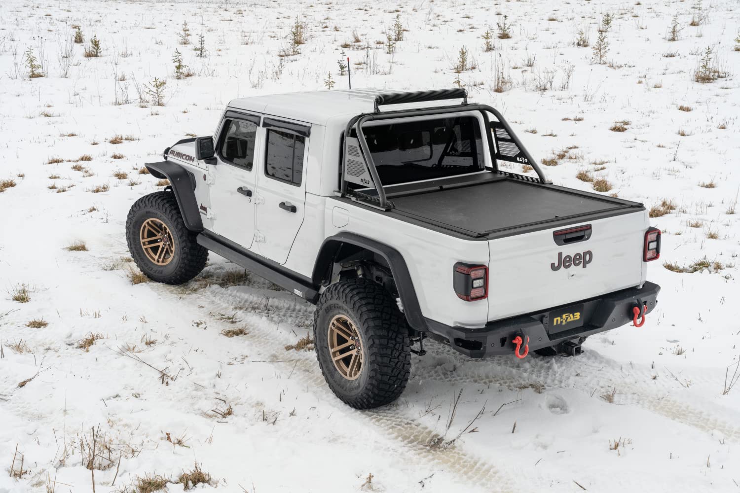 ARC Sport Bar RealTruck for Jeep Gladiator JT | Sturdy Modular Design, Mounts into T-Slot, Textured Black | J19BR-RLT | Fits 2020 - 2025 Jeep Gladiator JT Any Cab