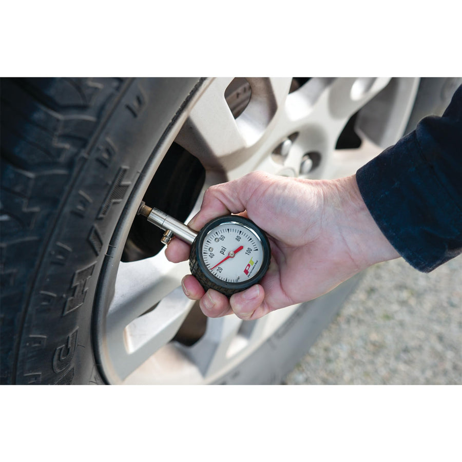 W9106 Performance Tool 2-Inch Round Dial Tire Press Gauge