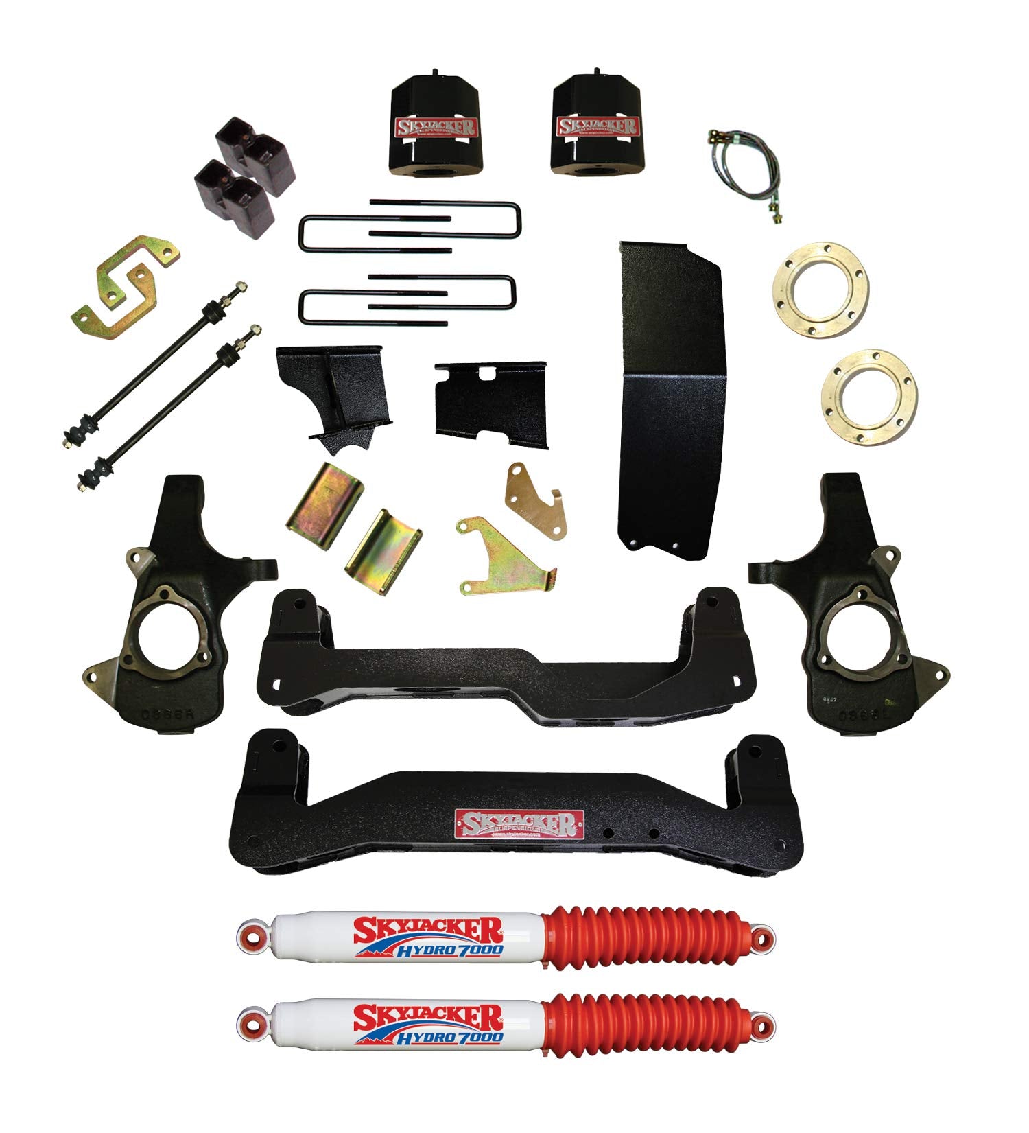 Skyjacker Suspension Lift Kit C14660PKS-H w/Shock Hydro Shocks 6 in. Lift For Use w/Steel Knuckles