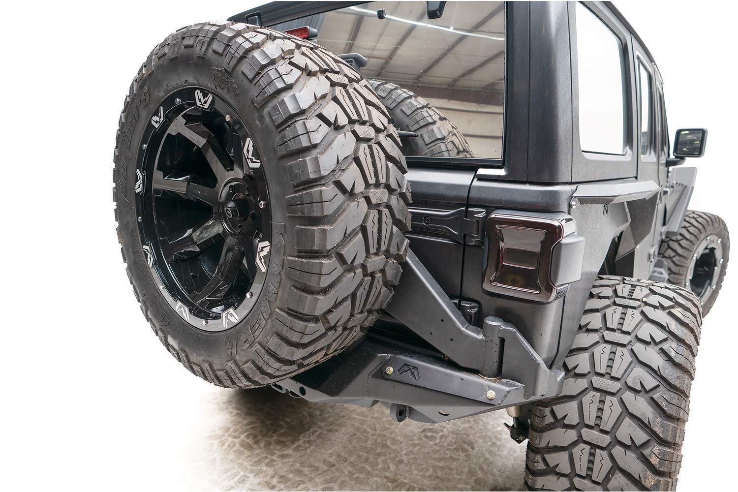 JL18-Y1851T-1 Fab Fours Inc. Rear Tire Carrier Fits Jeep Wrangler
