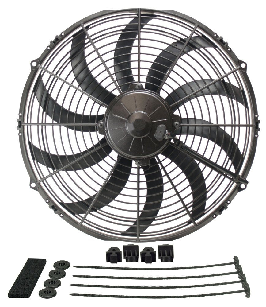 14" Diameter Derale H.O. Extreme Electric Fan, Black