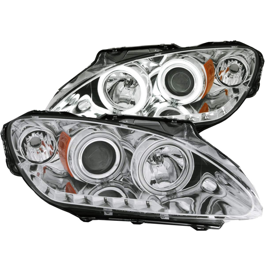 Halogen Projector Headlight AnzoUSA 121392 for Honda S2000 Chrome/Clear/Amber