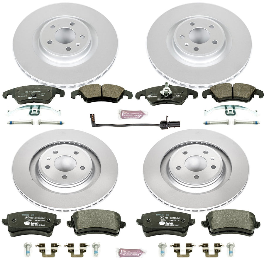 Power Stop Euro-Stop ESK6157 Front and Rear Brake Kit