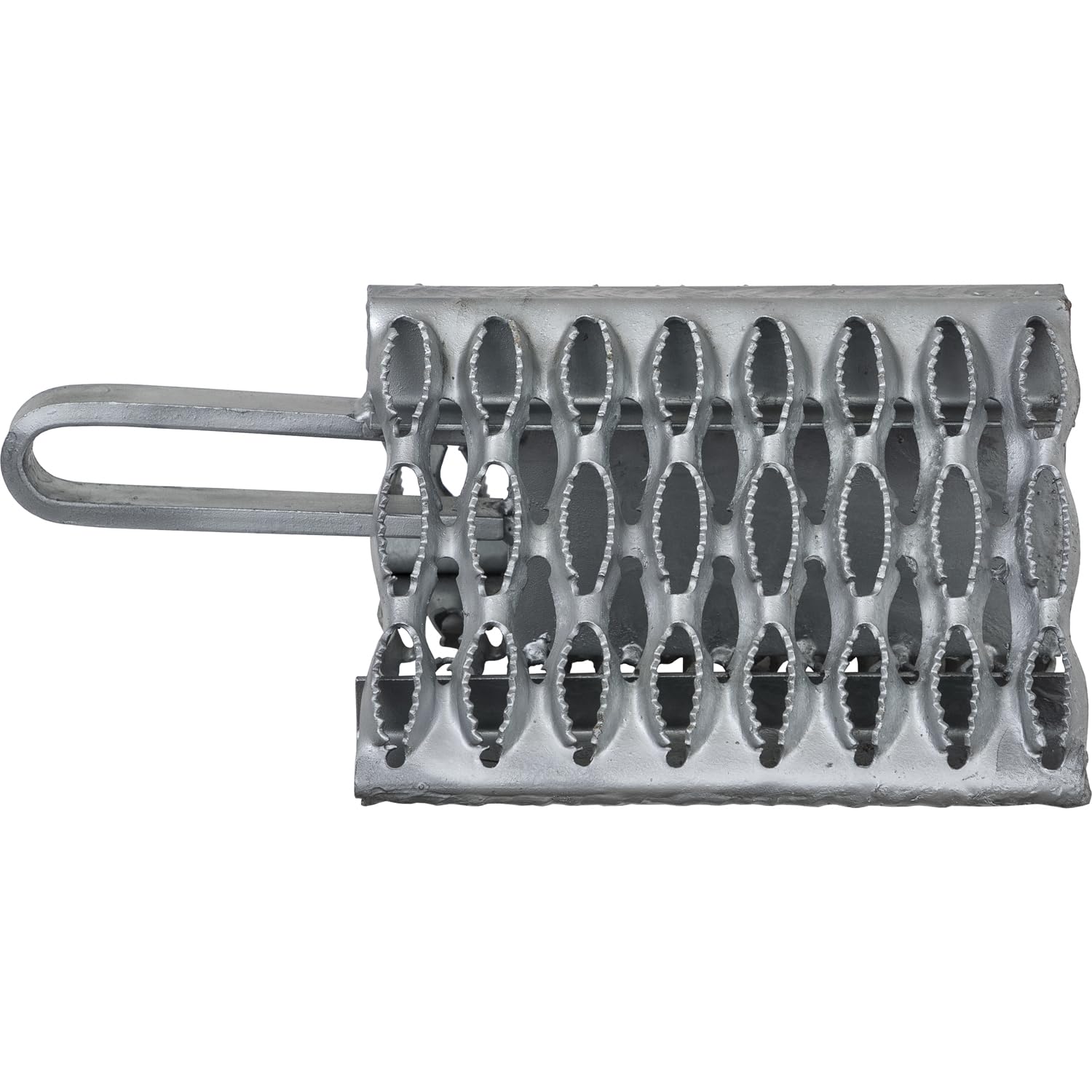 Serrated Buyers Products WC091060 Galvanized Wheel Chock with Built-in Handle, 9 x 10 x 6 Inch, Extra Grip for Off-Road, Ice & Snow Conditions; Stable Tire & Trailer Chock