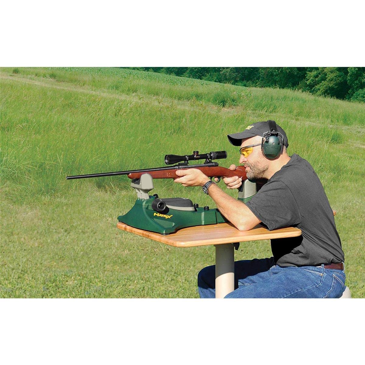 Matrix Caldwell Rifle and Handgun Shooting Rest, Green