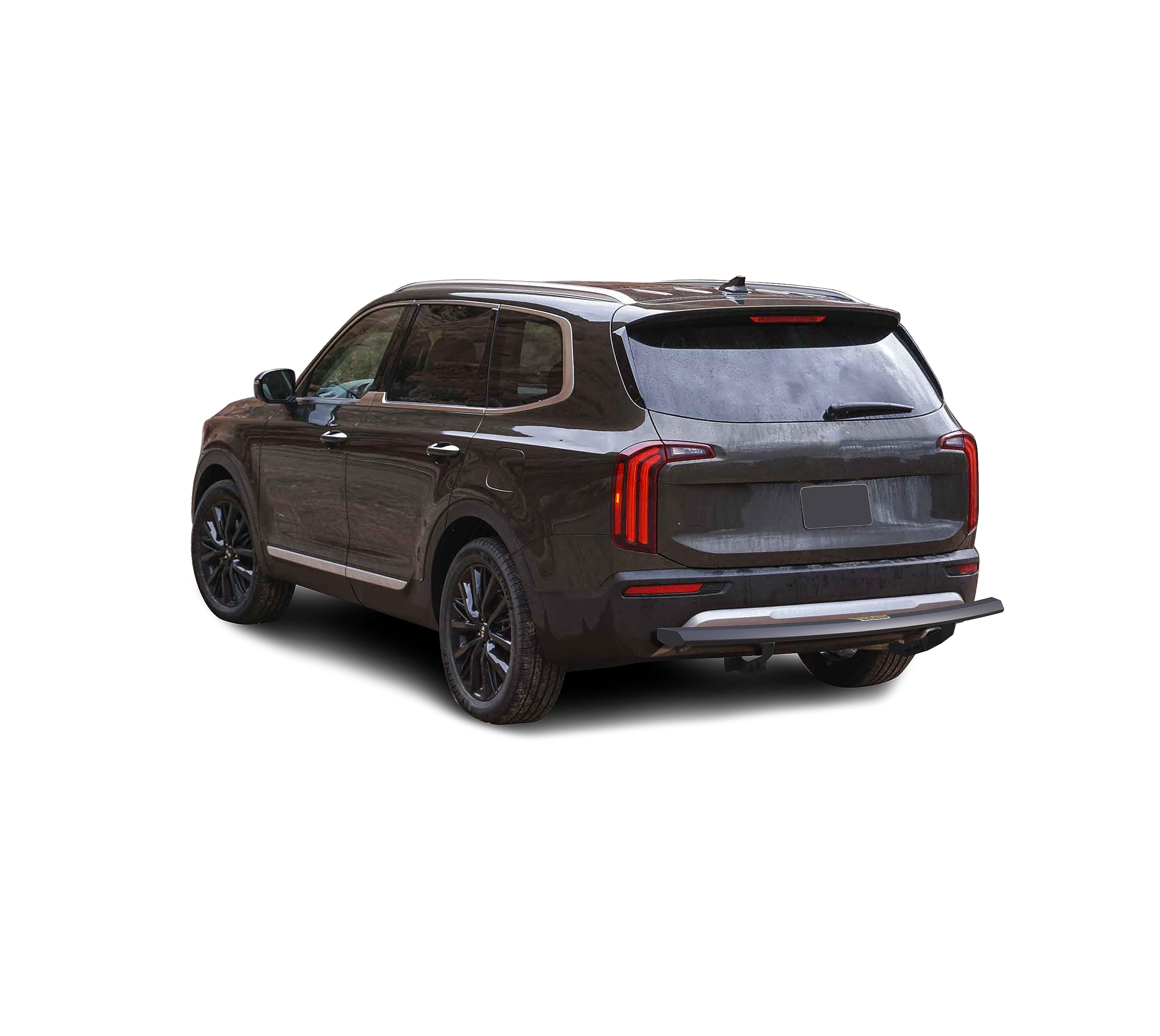 Peerless Black Horse Rear Bumper Guard Matte Black Compatible with 2020-2023 Kia Telluride|2020-2023 Hyundai Palisade-PRB1K3