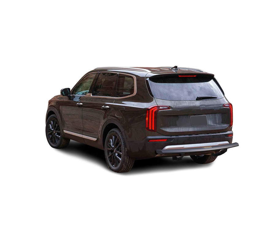 Peerless Black Horse Rear Bumper Guard Matte Black Compatible with 2020-2023 Kia Telluride|2020-2023 Hyundai Palisade-PRB1K3