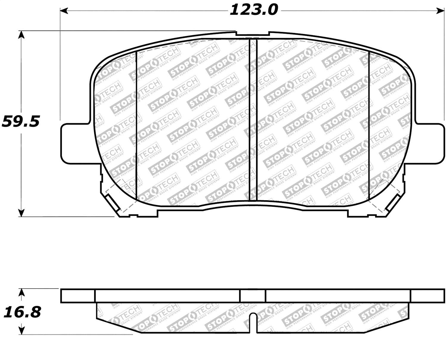 Brake Pads StopTech 305.09230 with Hardware Street Select