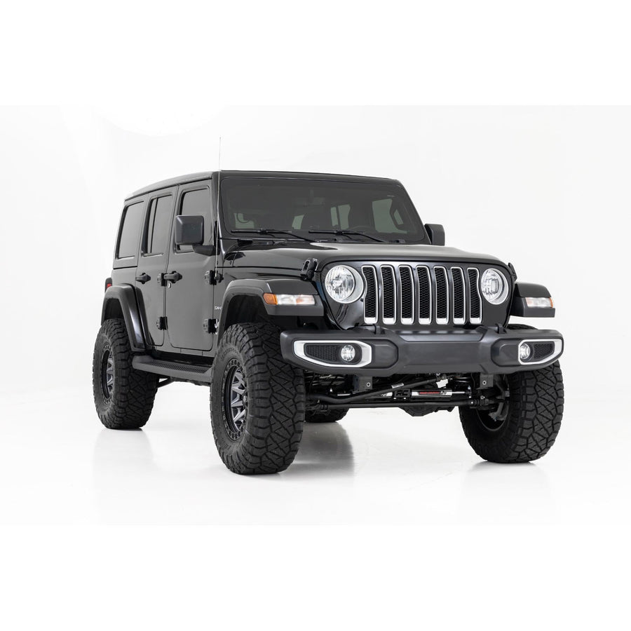 Rough Country 2.5" Lift Kit for Jeep Wrangler Unlimited 4-Door w/ V2 Shocks (2024-2025) - Dialed-In Suspension for Rugged Off-Road Handling