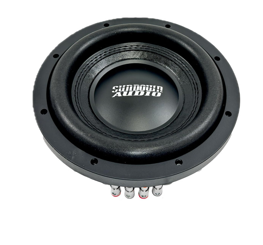 8" Sundown Audio SML Series D2 Ultra-Shallow Mount Subwoofer - 400W RMS/800W Peak - Dual 2 Ohm - 3.78" Depth - Black Aluminum Voice Coil - Designed for Compact Enclosures