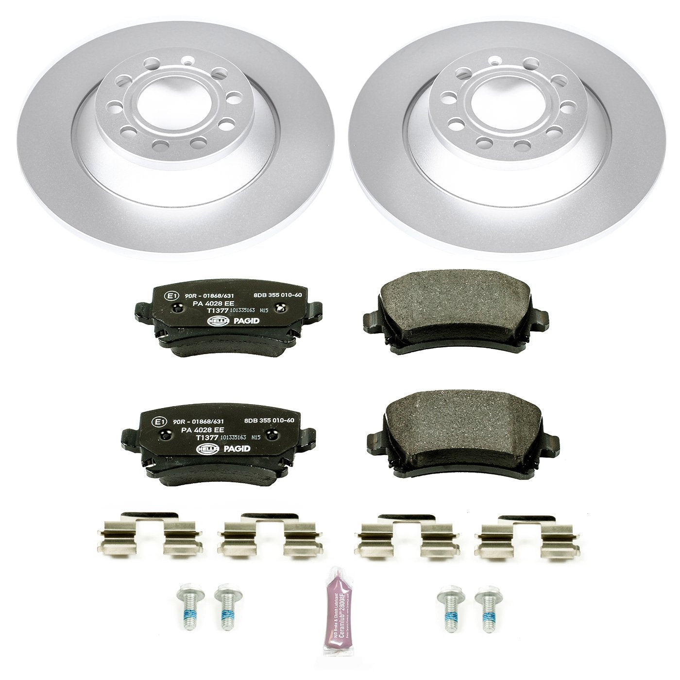 Power Stop Rear ESK4625 Euro-Stop Brake Kit For Audi A6 2006-2011, Audi A6 Quattro 2005-2008 [Model Specific]