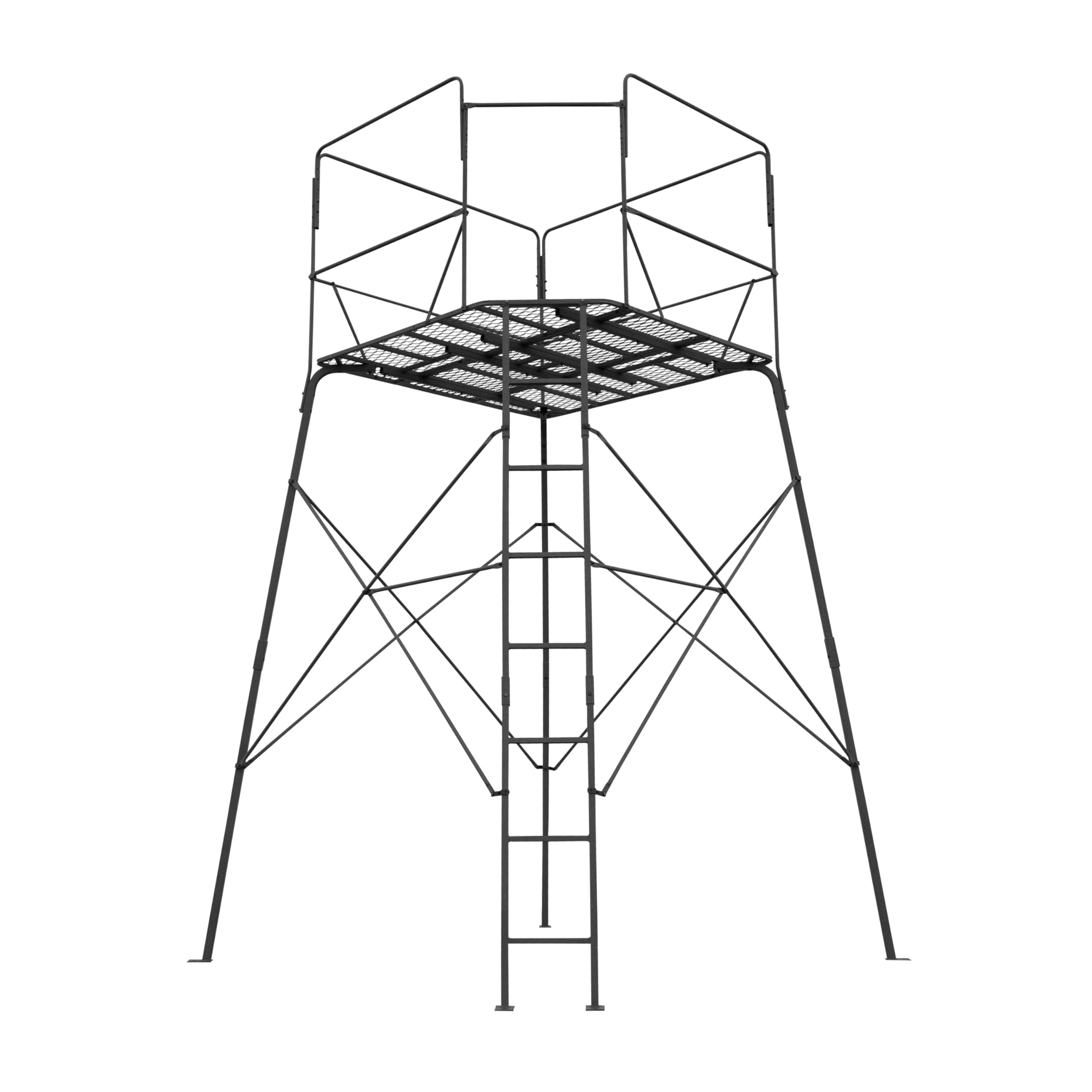 12’ Rivers Edge® Shooting Platform, Oversized Platform, Adjustable Shooting Rail, Powder-Coated Steel, Unmatched Stability, RE402T