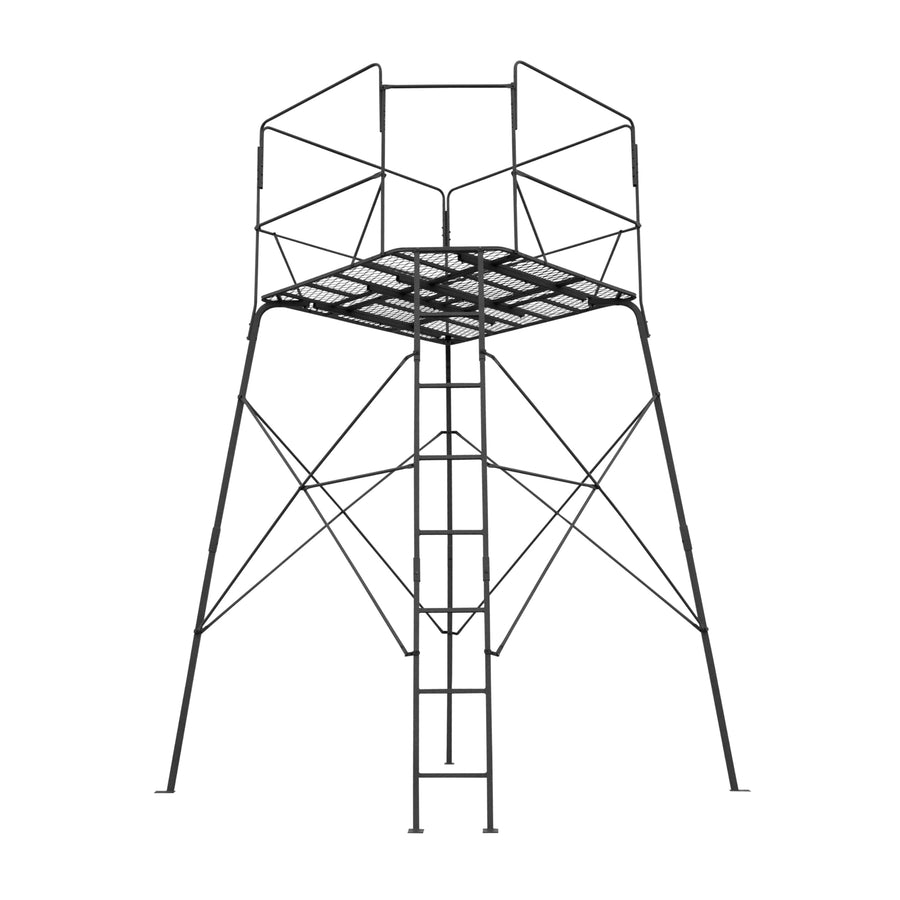 12’ Rivers Edge® Shooting Platform, Oversized Platform, Adjustable Shooting Rail, Powder-Coated Steel, Unmatched Stability, RE402T