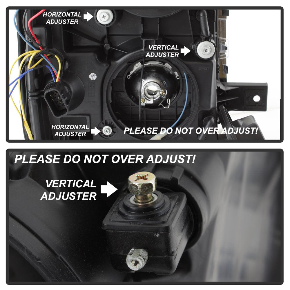 Projector Headlight Xtune PRO-JH-CS14-LBDRL-C, 1 Pack