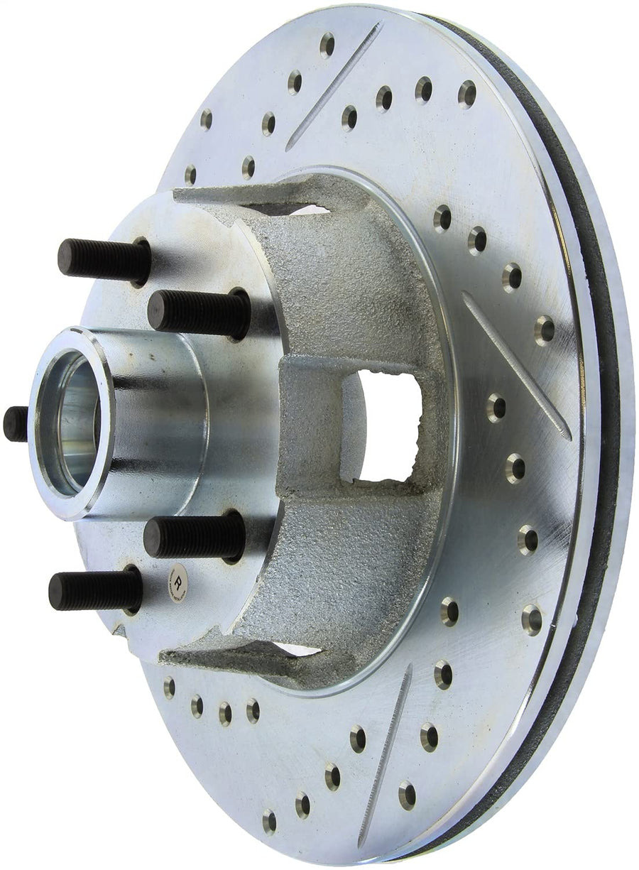 Right Stoptech 227.61053R Select Sport Drilled & Slotted Rotor