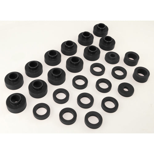 Body Mount Kit, Rugged Ridge Black | 1-104BL | Fits 1981-1986 Jeep CJ-8 Scrambler