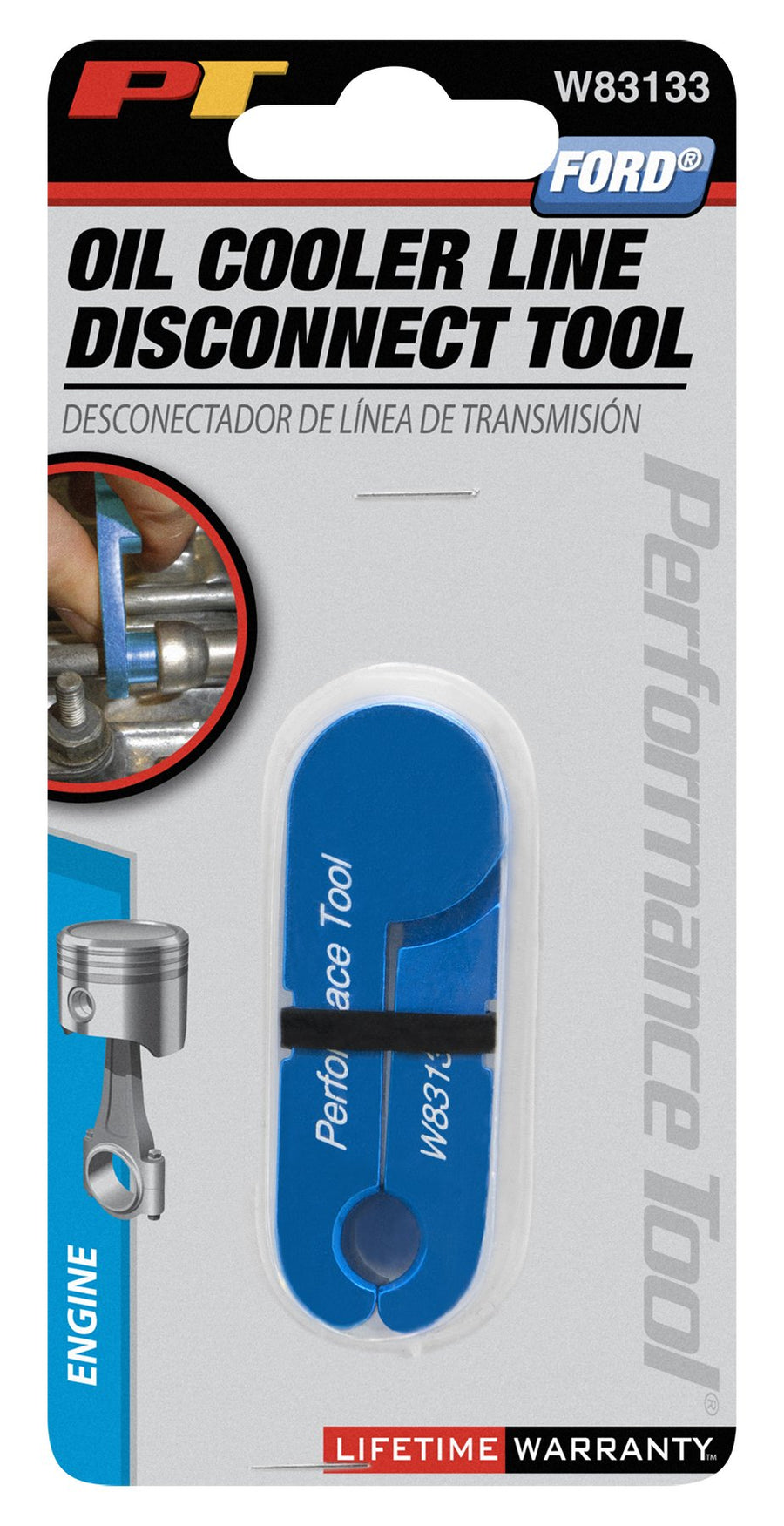 Transmission Cooler Line Disconnect Tool Performance Tool W83133 for Ford Taurus and Escort with AXOD and ATX Transmissions Anodized Aluminum