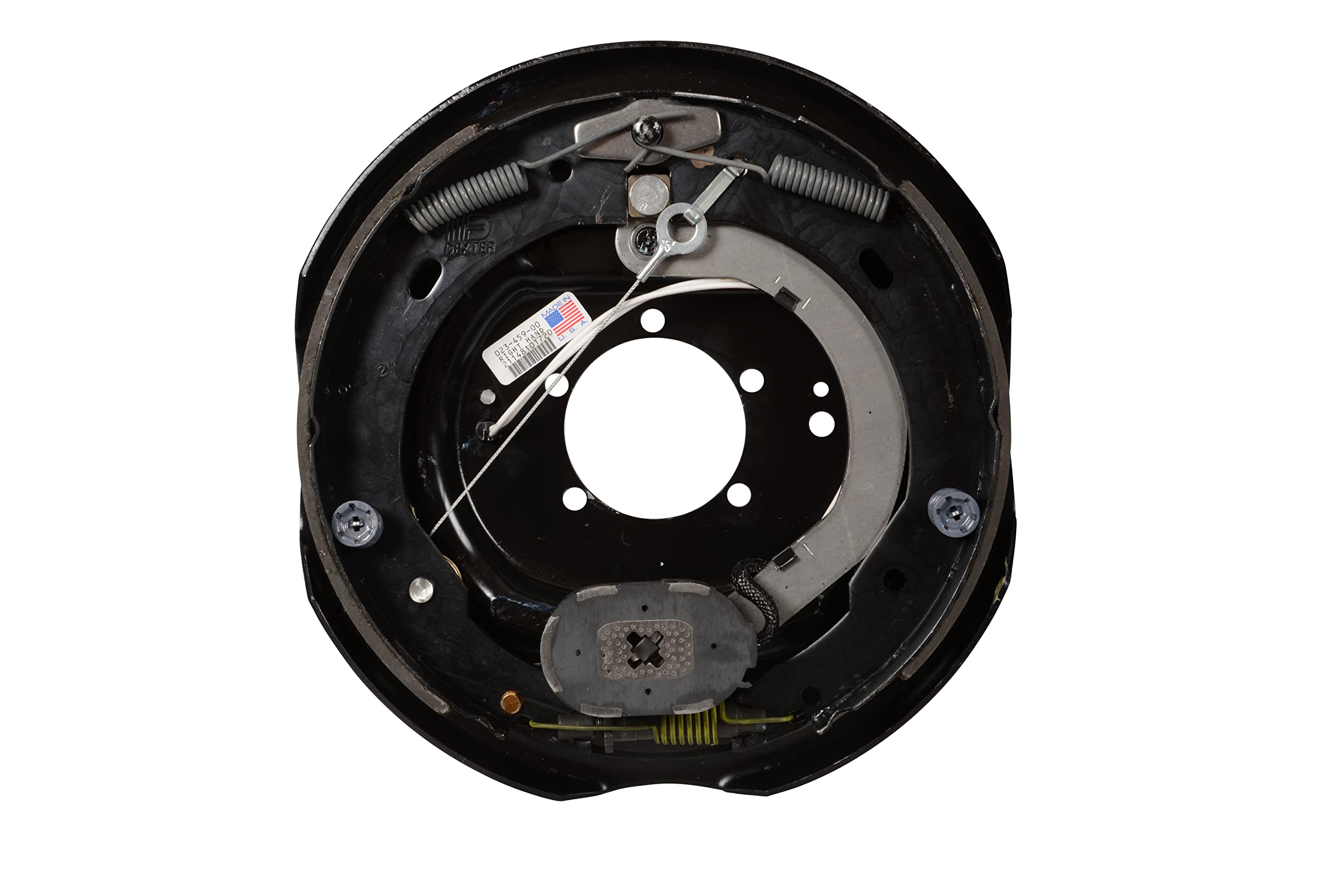 Dexter Axle Trailer Brake Assembly K23-459-00; 12" x 2" Dexter; Nev-R-Adjust ™ CSA; Electric Drum Brake System; 5200 lb Axle; Right Side; With Brake 023-459-00/ Instruction Sheet 059-726-00; Boxed