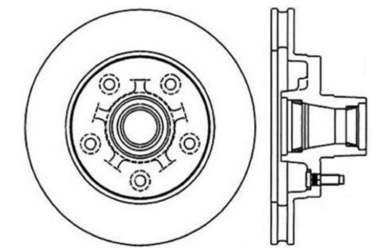 Sport Drilled/Slotted Brake Rotor StopTech 127.62013R (Front Right), 1 Pack