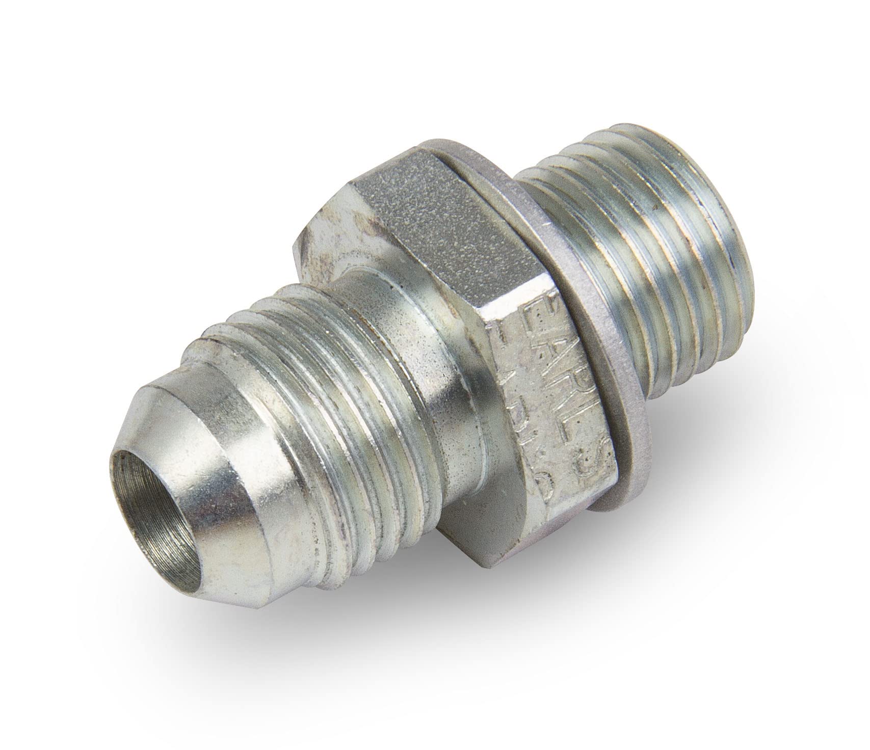 Earl's Straight 961980ERL Transmission Adapter -6 Male to 1/4-18 NPSM Male - Short (Front)