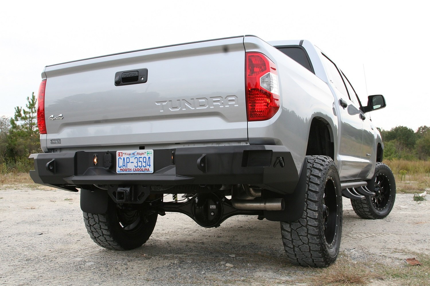 Heavy Duty Rear Bumper Fab Fours TT14-W2850-B Uncoated/Paintable Incl. 0.75 in. D-Ring Mount [AWSL]