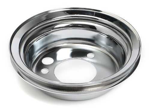 Single Groove Trans-Dapt Performance 9817 Chrome Crankshaft Pulley