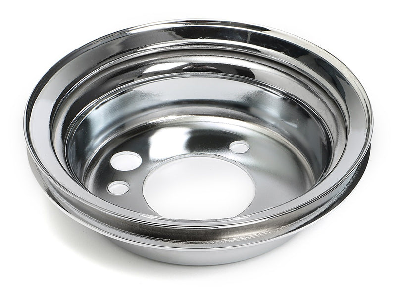 Single Groove Trans-Dapt Performance 9817 Chrome Crankshaft Pulley