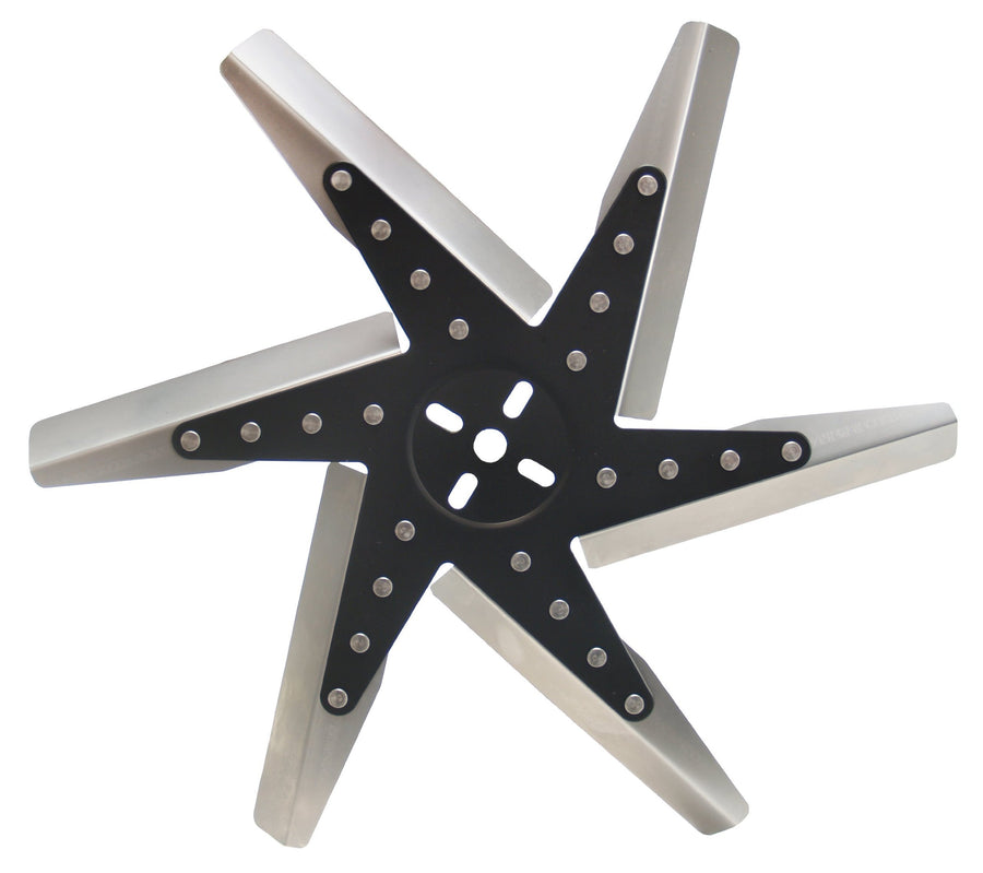 18" Derale High Performance Stainless Steel Flex Fan Reverse Rotation,Black