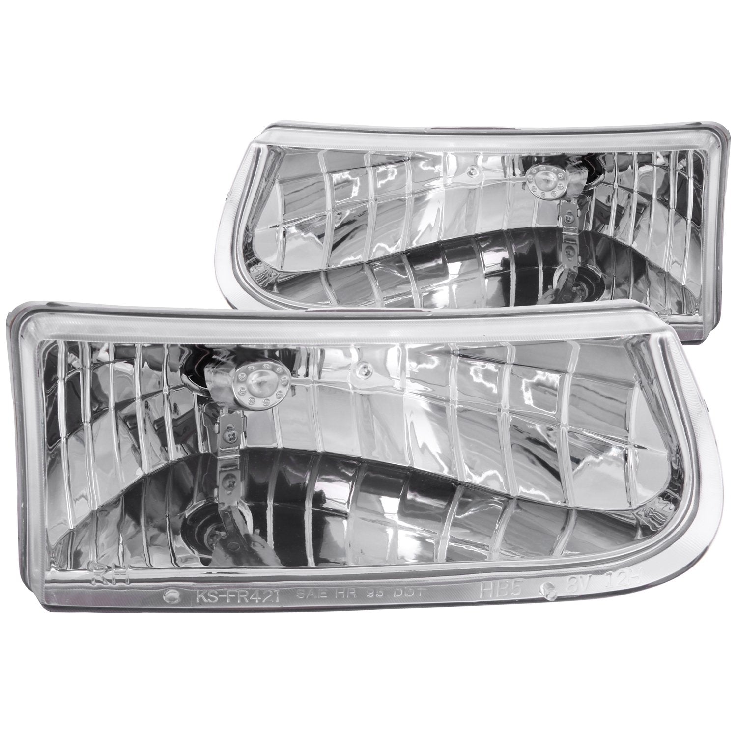 Ford Explorer Anzo USA 111038 Crystal Chrome Headlight Assembly - (Sold in Pairs)