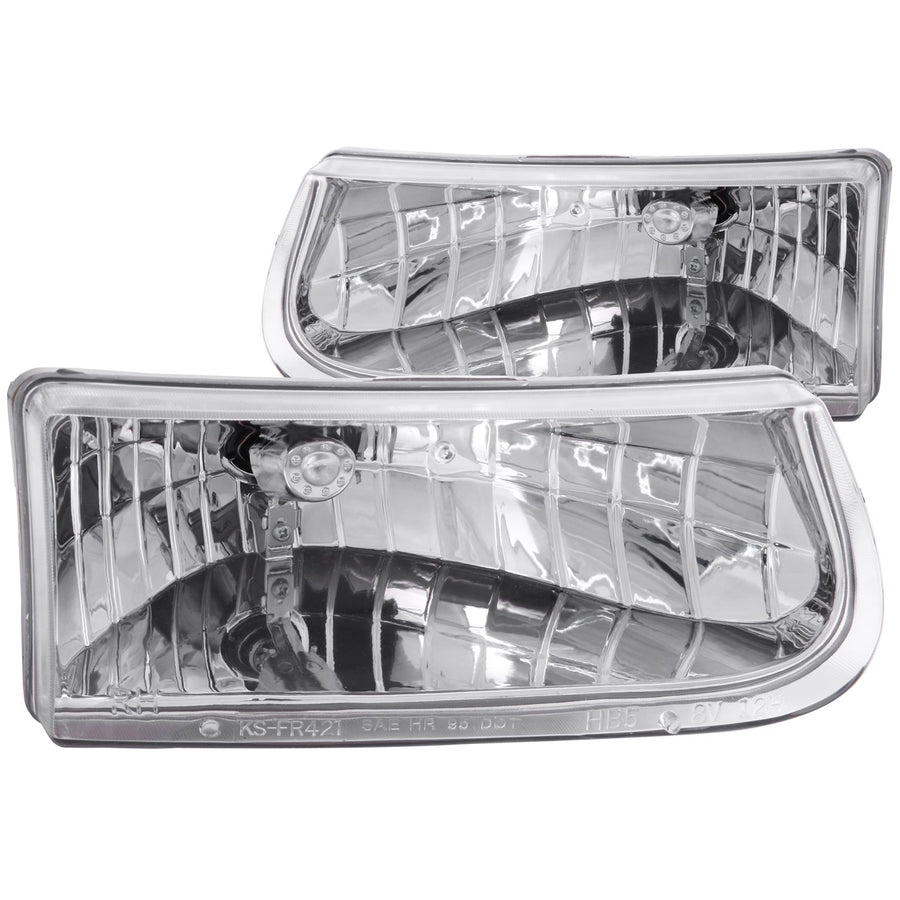 Ford Explorer Anzo USA 111038 Crystal Chrome Headlight Assembly - (Sold in Pairs)
