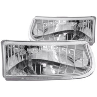 Ford Explorer Anzo USA 111038 Crystal Chrome Headlight Assembly - (Sold in Pairs)