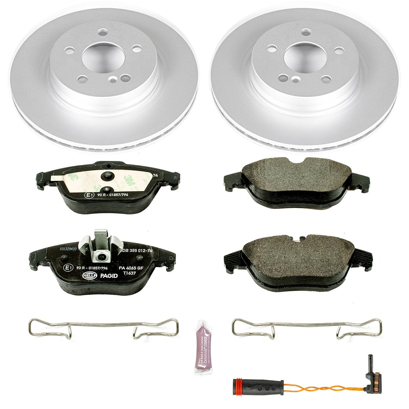 Power Stop ESK5626 Euro-Stop Rear Brake Kit For Mercedes-Benz C250, Mercedes-Benz C300, Mercedes-Benz C350, Mercedes-Benz E350, Mercedes-Benz E400, Mercedes-Benz E550 [Model Specific]